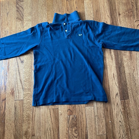 Vineyard Vines dress/casual dark blue long sleeve shirt. - Picture 1 of 4